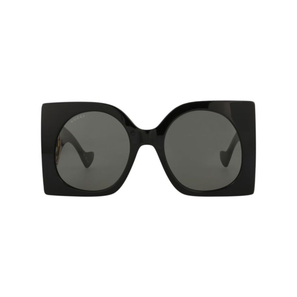 Gucci Square-Frame Recycled Acetate Sunglasses Black Womens
